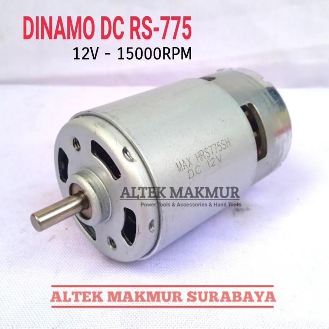 Sparepart Rs-775 Dinamo Dc 12V Motor Dc Rs775 Gear Bor Baterai Cordles