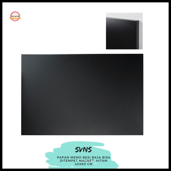 

TERBAIK IKSSvensas, sven, Papan magnet warna hitam memo board 40x60cm