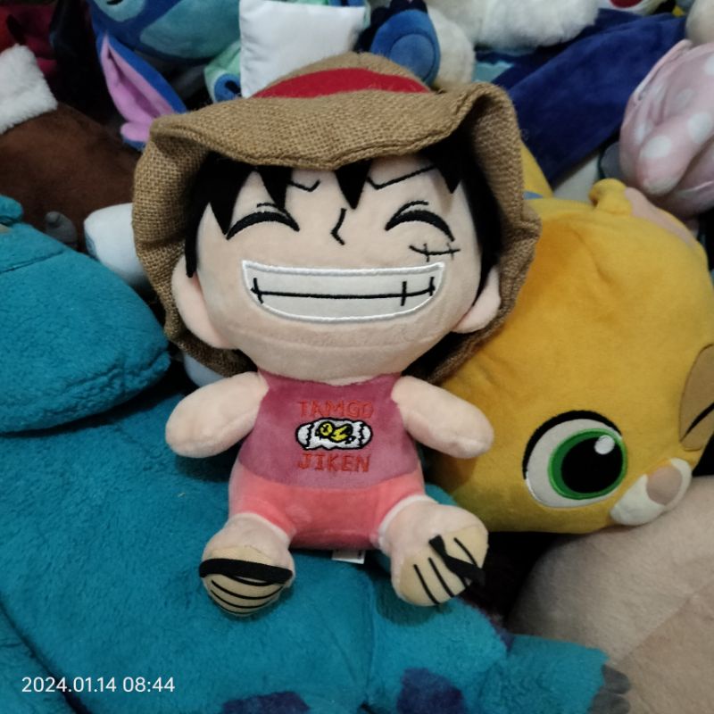 BONEKA MONKEY D. LUFFY ONE PIECE BAN PRESTO BAHAN MINISO