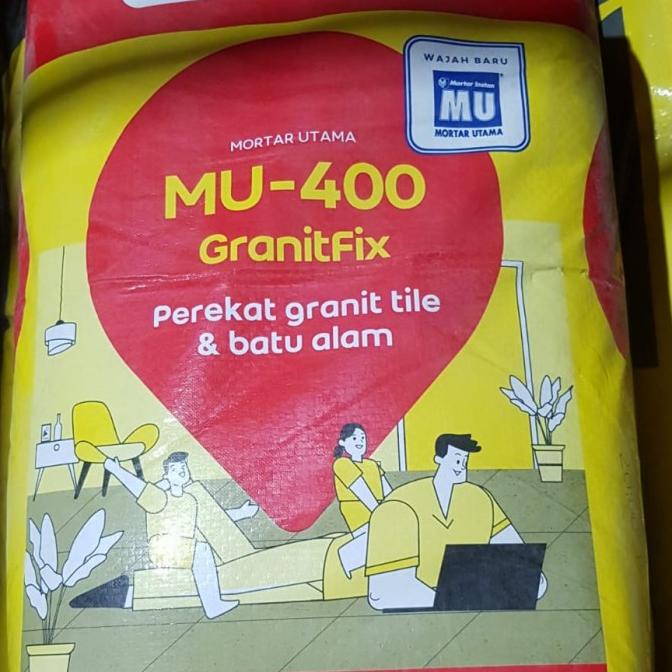 Mortar Utama Mu 400 Perekat Granite & Batu Alam Granitfix Mu400 - 25Kg Termurah