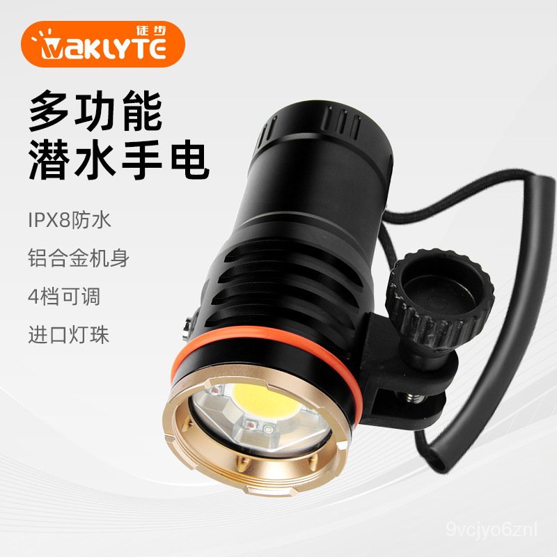 Lampu Fotografi Menyelam Mendaki Lampu Senter Terang Snoot Senter Selam Industri Super Terang Makro