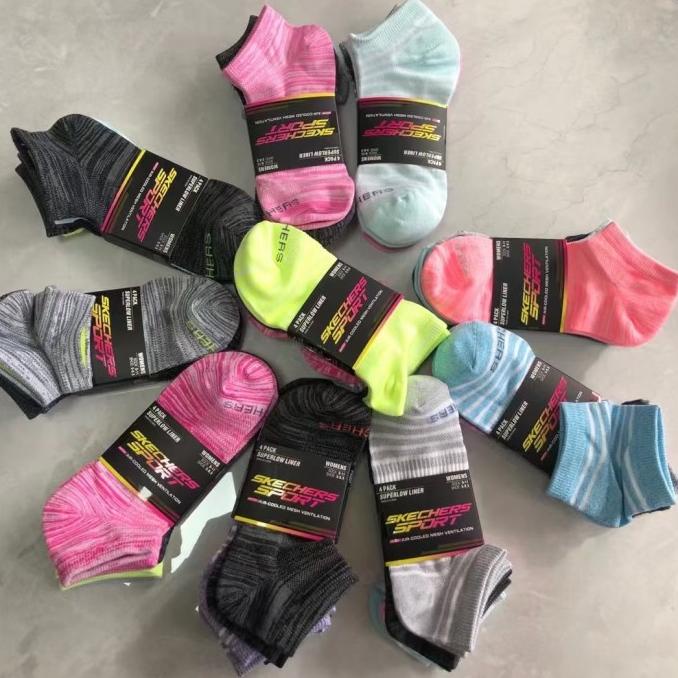 *Grosir* Women Cewe Skechers Socks Warna Lengkap Original