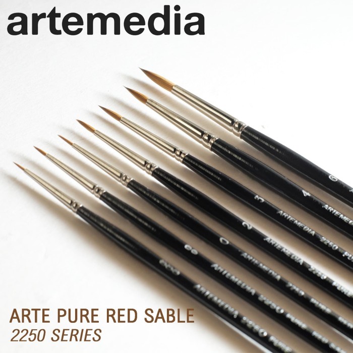 

ARTE PURE RED 2250 SABLE ROUND BRUSH ORIGINAL TERBARU
