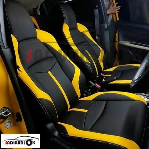 Sarung Jok Mobil Brio Satya 2023 Full Set Bahan Kulit Ferarri