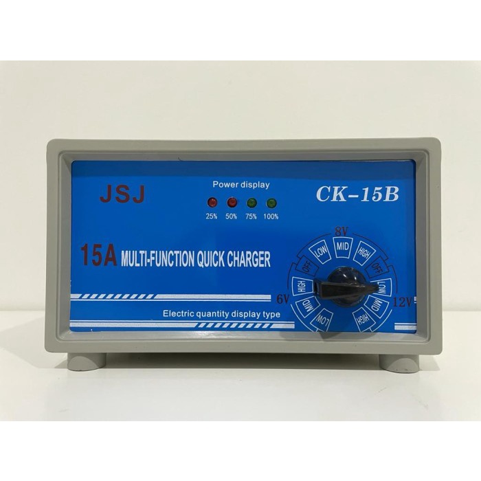 Charger Aki Otomatis 6V-12V 15A / Charger Aki Motor Mobil 15 Ampere