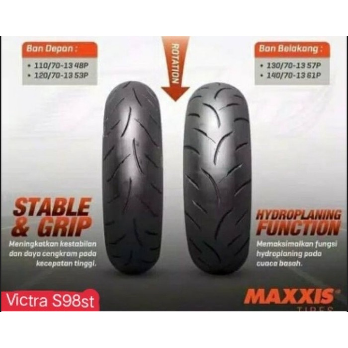 NEW BAN MAXXIS VICTRA 130 / 70 -13 BELAKANG NMAX ADV BONUS PENTIL ORIGINAL TERBARU