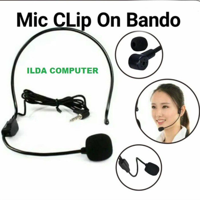 Dijual Mic Clip On Mic Bando Microphone Headset Bando Mic Clip On Bando Hemat