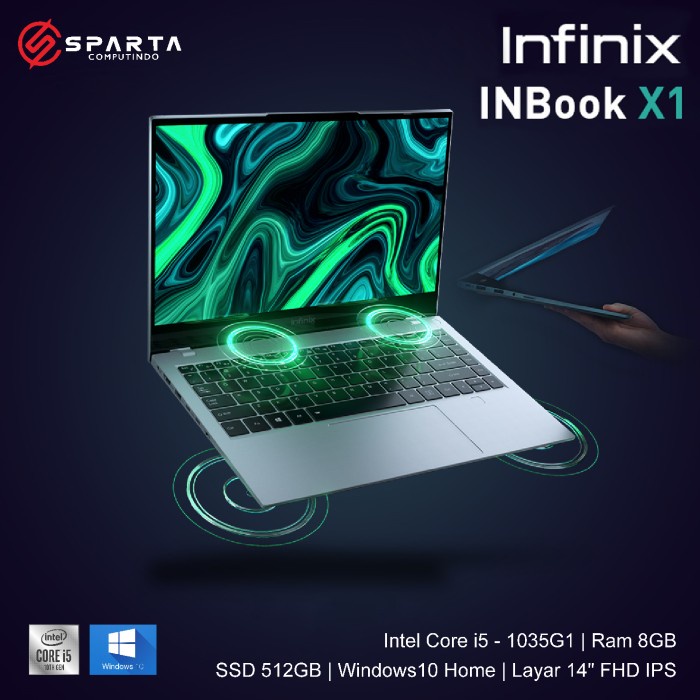 Laptop Infinix X1 Core i5 Gen 10 Ram 8 GB SSD 512 GB FHD Murah