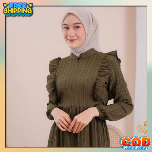 Bju Modern Murah Branded Gsmis Dress Murah Cewek Cantik Gamis Pakean Dress Simple Elegant Casual Gsm