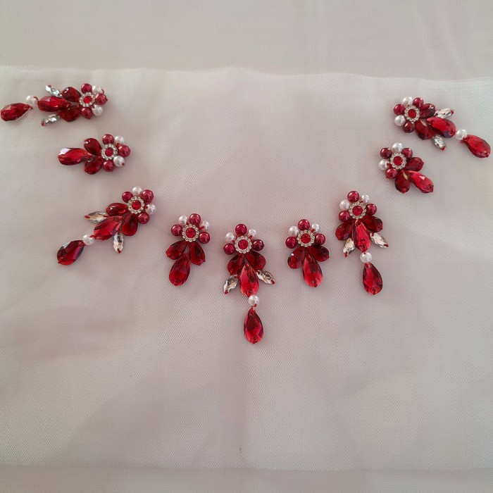 Payet Rangkai Jahit/Libgkar Leher/Tabur/Dada/Gamis/Kaftan/Keba Ready