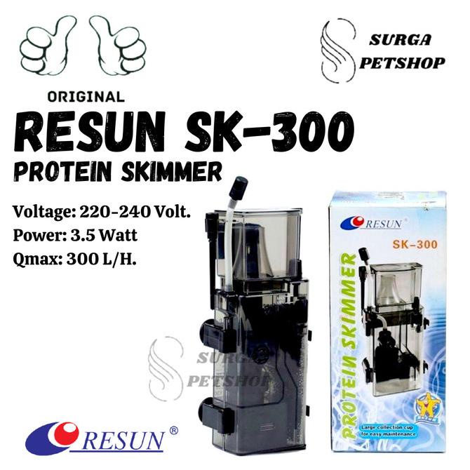 RESUN SK 300 Protein Skimmer Aquarium Kolam Ikan Surface Skimer SK300
