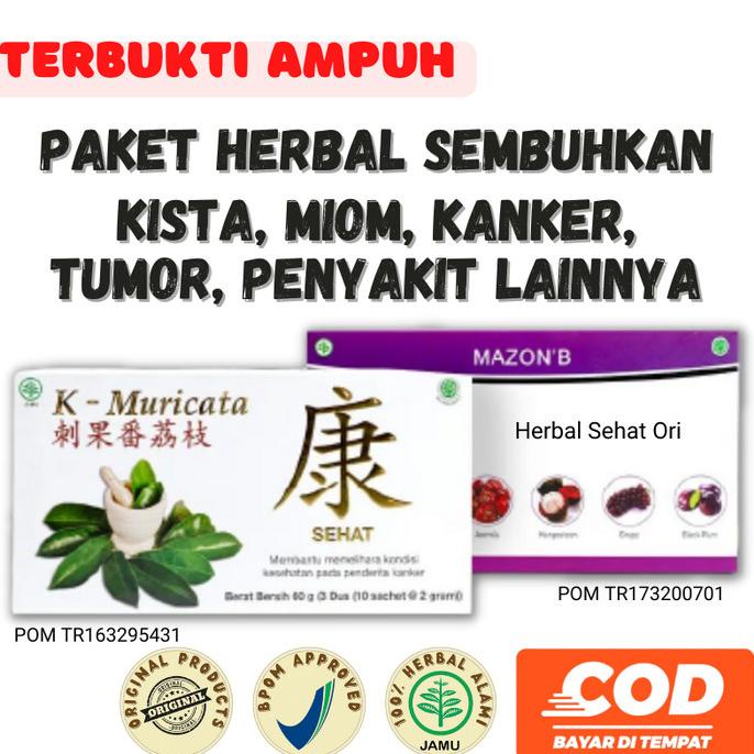 

Herbal Kista, Miom, Kanker, Tumor, Keputihan, K Muricata Mazon B