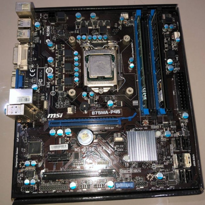 Mobo Motherboard LGA 1155 MSI B75MA - P45