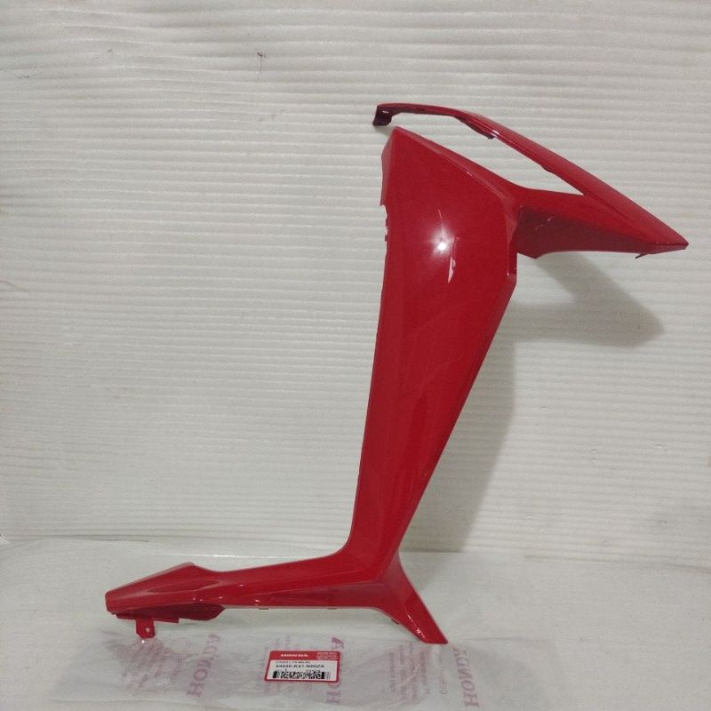 Legshield Sayap Tebeng Luar Kiri Honda Supra x 125 Fi 2014 Merah Original K41