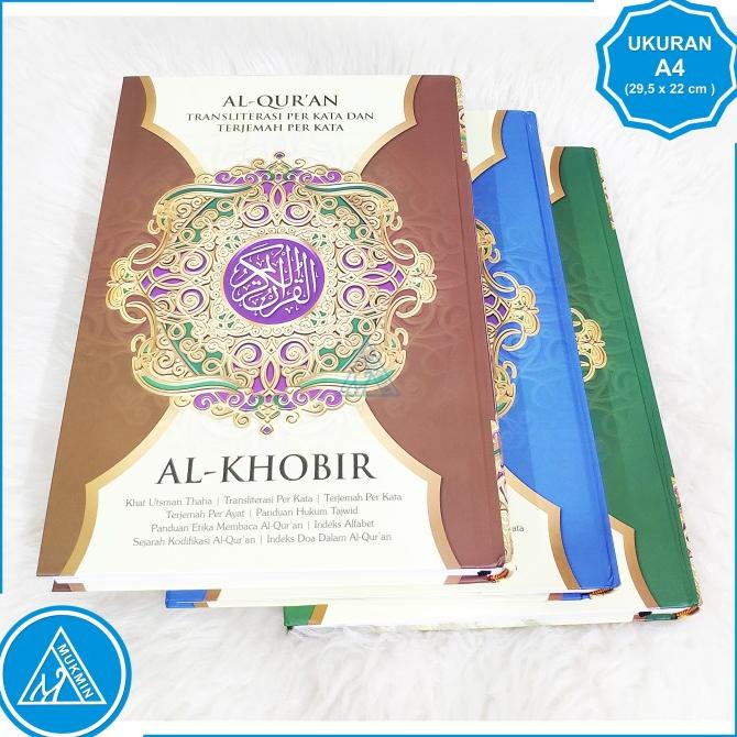 Alquran al khobir Besar terjemah transliterasi perkata Ukuran Besar A4