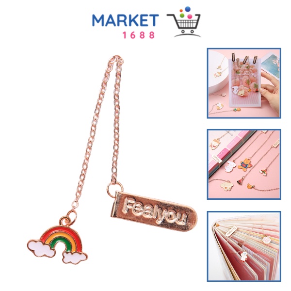 

Market1688 Pembatas Buku Karakter Korean Ins Cartoon Metal Pendant Bookmark Paper Clip Besi Motif Kartun Penjepit Buku Dengan Liontin Bahan Metal