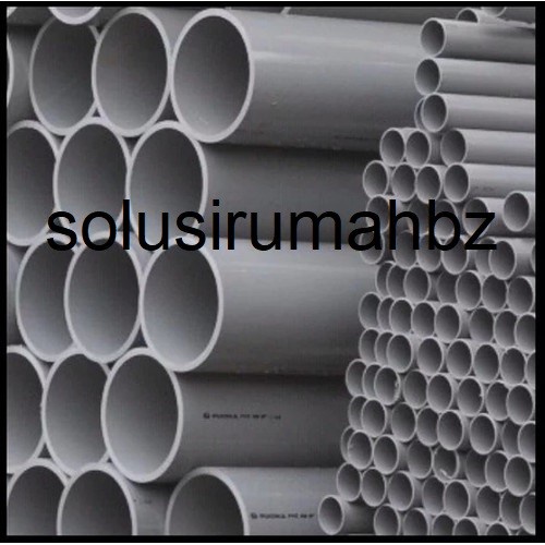 +%+%+%] per10cm pipa pvc abu abu paralon plastik potongan panjang pengairan