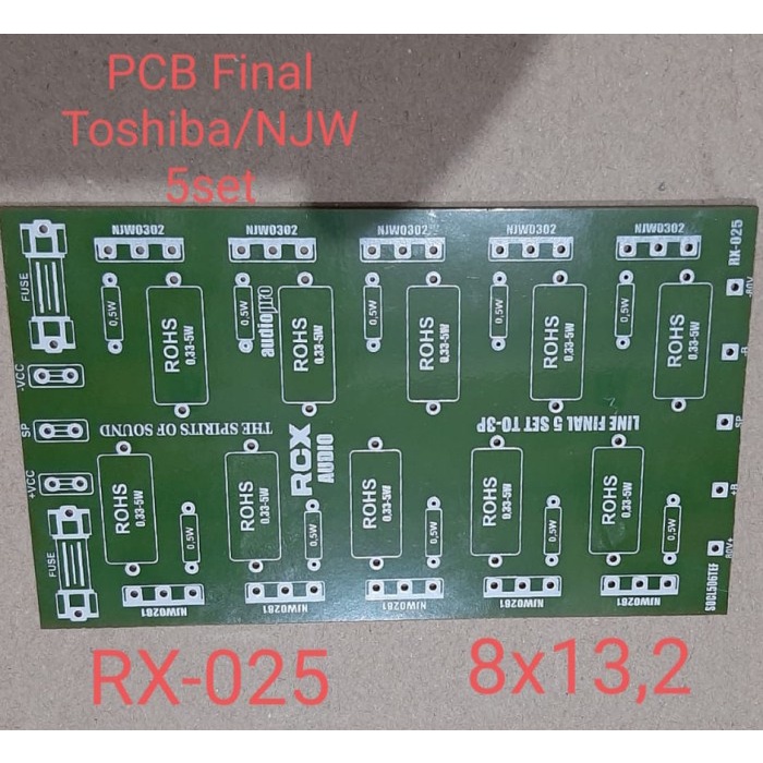 ><><><] PCB Final Toshiba / NJW 5 set PCB TR Final 5set RX-025 / CEK-01