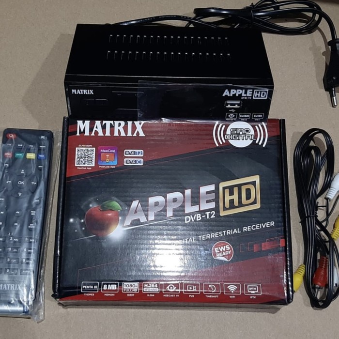 ] Set Top Box Matrix Apple Merah STB dvb t2