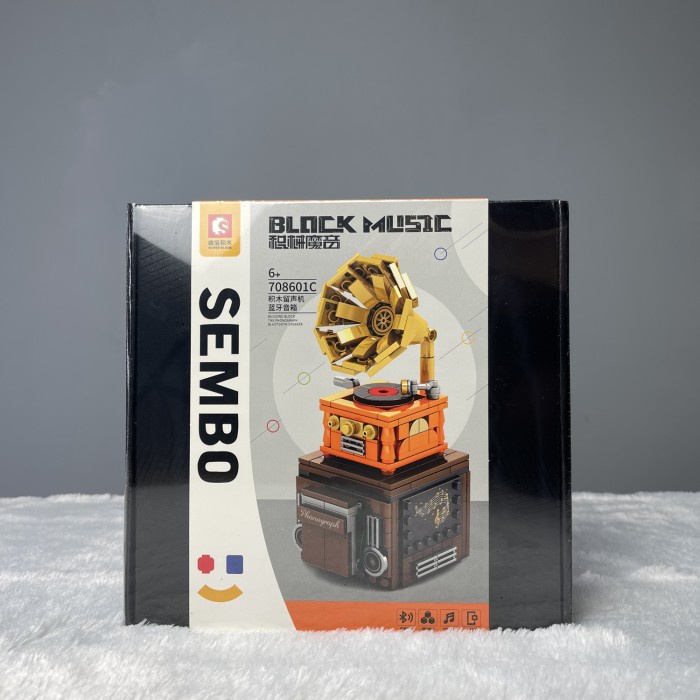 PROMO SEMBO BLOCKS BLOCK MUSIC SPEAKER BLUETOOTH MAINAN GRAMOPHONE & PIANO #ORIGINAL