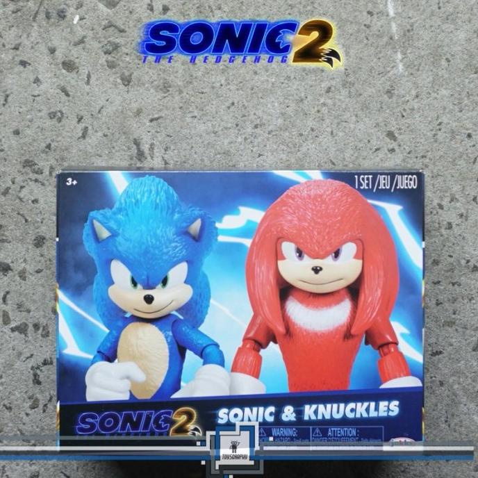 Sonic the Hedgehog Movie 2 Sonic & Knuckles Action Figure 2 Pack