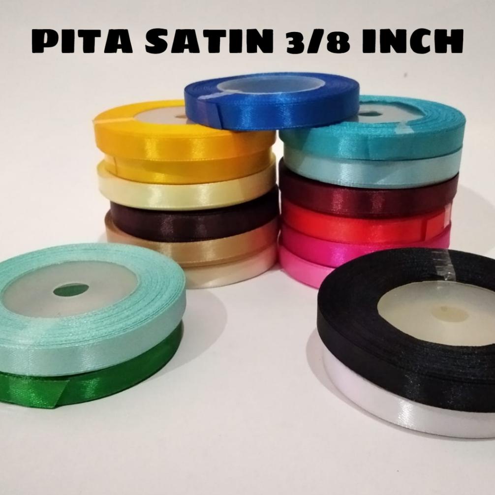 

Ready!!!(COD) PITA SATIN 3/8 = 1 CM. 1 ROLL 20 - 25 YARD