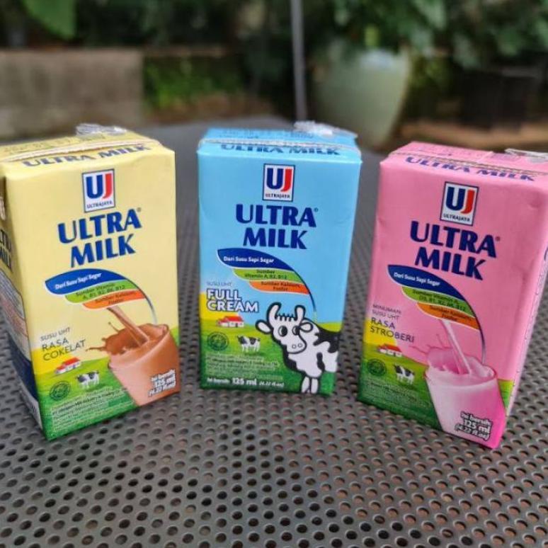 

Ready susu uht ultra milk 125ml isi 40pc bisa mix rasa