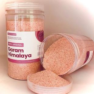 

Ready GARAM HIMALAYA KASAR DAN HALUS 1000 GRAM/ NATURAL HIMALAYA ORI 100% FREE SENDOK ROCK SALT MURAH
