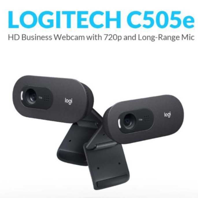 Logitech C505 HD Webcam - Kualitas Video 720p dengan Mikrofon