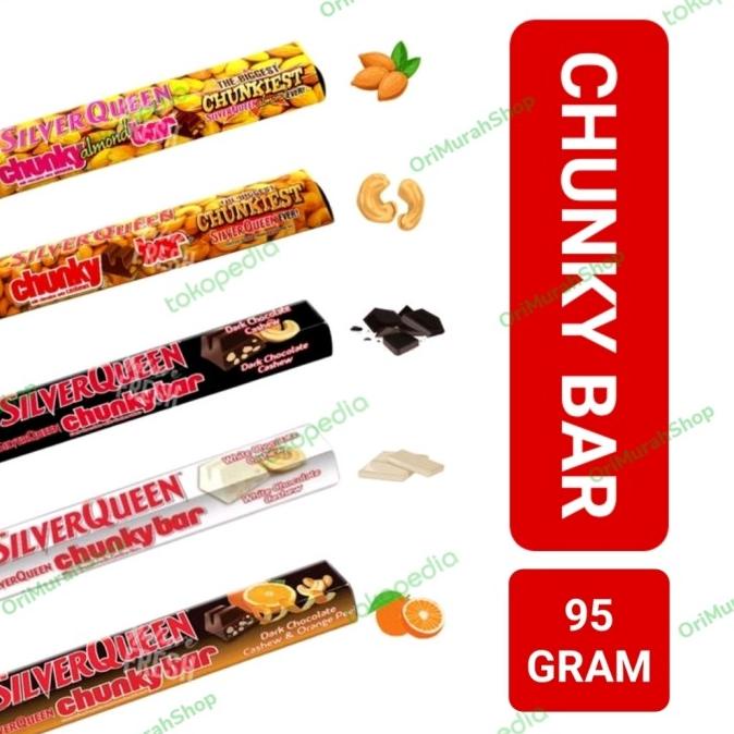 

Silverqueen Chunky Bar Coklat Silver Queen Almond Cashew Chocolate