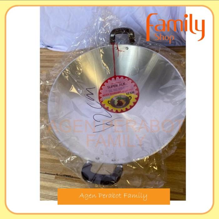 Wajan / Penggorengan / Kuali Alumunium Taiwan Super Alk Tebal 30 Cm.