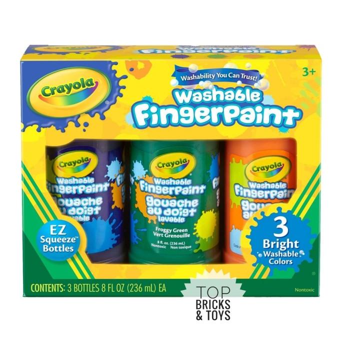 

CRAYOLA, Washable Bright Fingerpaint, Secondary Colors, 3 Count