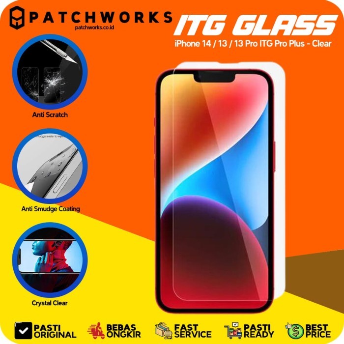 Patchworks iPhone 13 ITG Screen Protector Tempered Glass Anti Gores