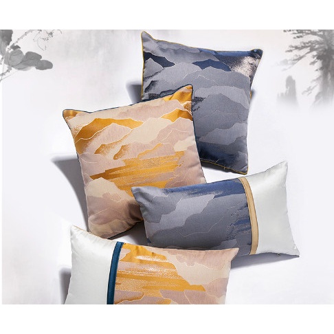 Cushion Luxury Pillowcase Sarung Bantal Sofa Mewah List Gold