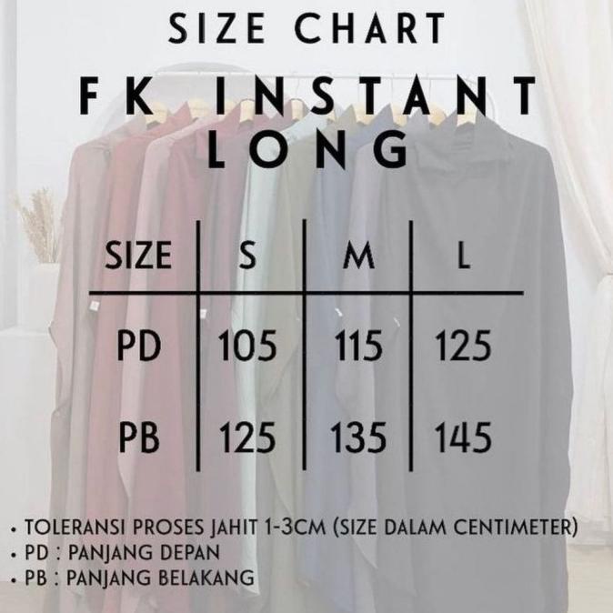 Ready Fk French Khimar Instan Long Muslimah Basic Liviaananda Pengiriman Cepat