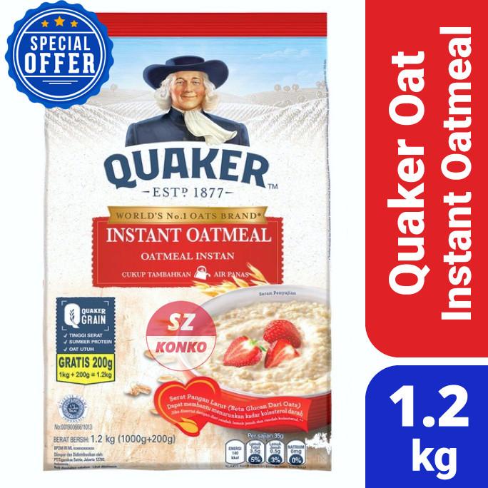 

Quaker Instant Oatmeal 1.2 Kg - Oat Instan Quaker
