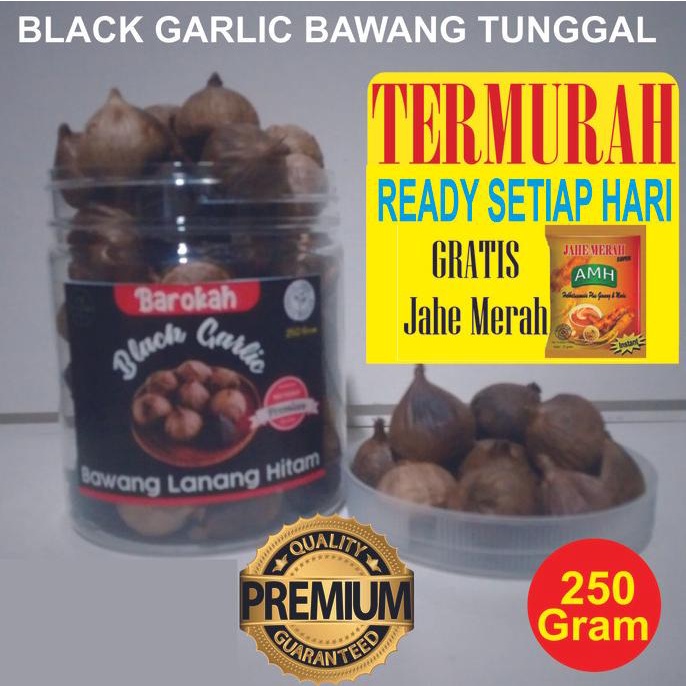 

Bawang Hitam Tunggal Black Garlic Bawang Lanang 250gram