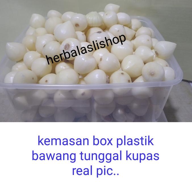 

bawang putih tunggal kupas bersih 1kg bawang lanang khusus gosend