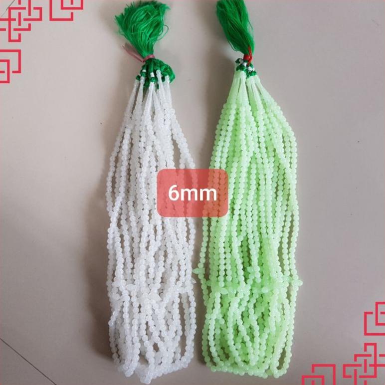 Sale Tasbih 99 Kecil 6Mm Terlihat Dalam Gelap Lusinan 12Pcs Grosir New 2024