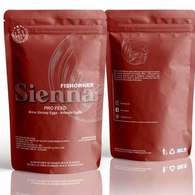 Artemia Sienna By Fishowner 50G Big Red - Artemia Tetas