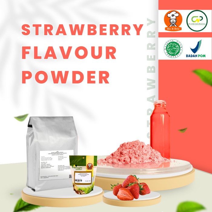 

Promo Strawberry Flavour Powder / Perisa Bubuk Stroberi / Perasa Flavor