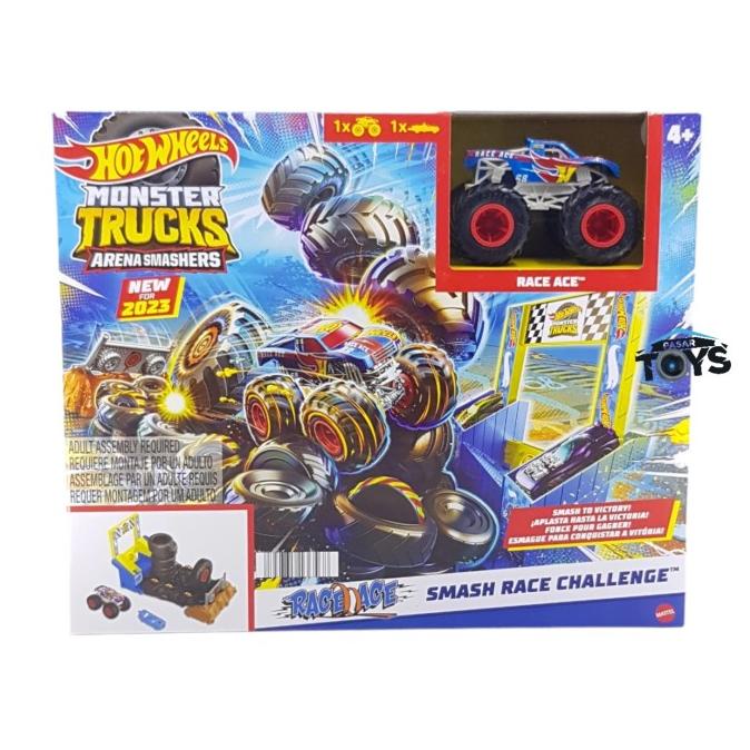 Hot Wheels Hotwheels Monster Trucks Arena Smash Race Challenge
