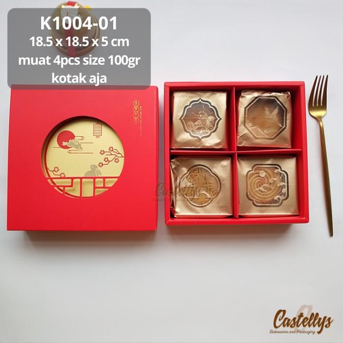 

Kotak Dus Box Mooncake K1004-01 Pia Kue Bulan Merah Kelinci Imlek 044