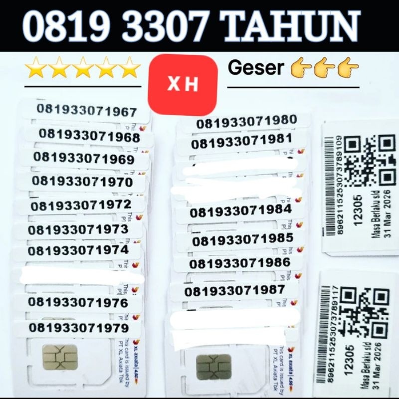 NOMOR CANTIK XL KARTU PERDANA XL 4G 5G NOCAN XL SUPER PERDANA MEWAH NOCAN SUPER KARTU PERDANA XL CAN