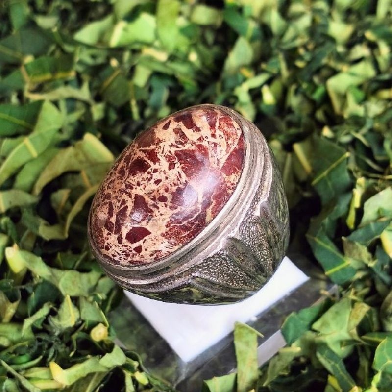 Batu akik pirus merah unik dan langka kode BAPM01