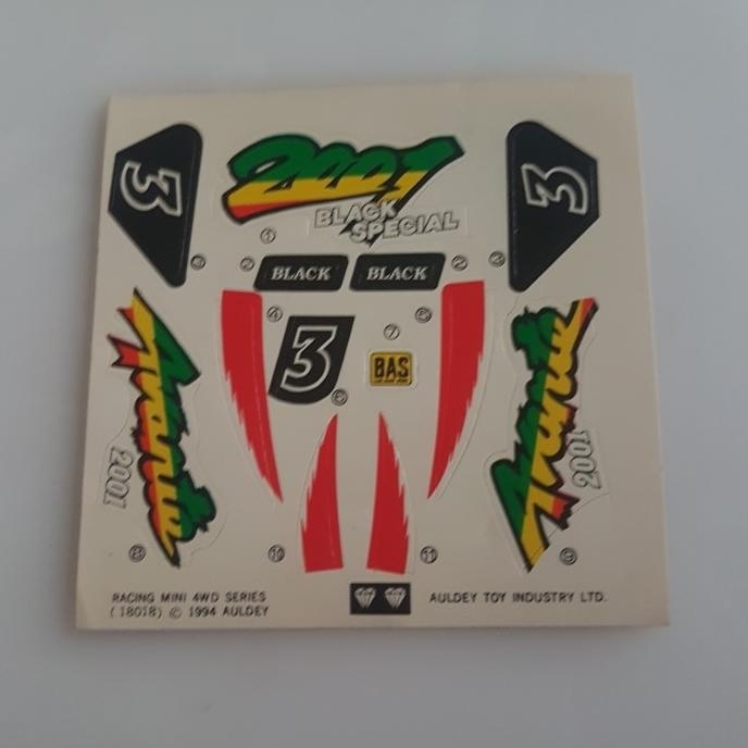 auldey sticker avante 2001 black special