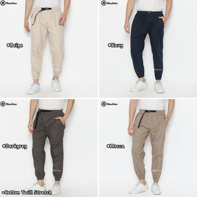 TERBARU CELANA SIRWAL JOGGER FLAG TWILL STRETCH MELAR BY NAUHTEC M-L-XL-XXL 