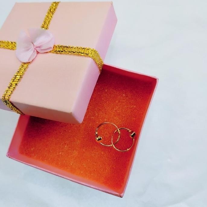 READY STOCK ANTING BAYI EMAS 17K /70% LOVE OVAL SL 