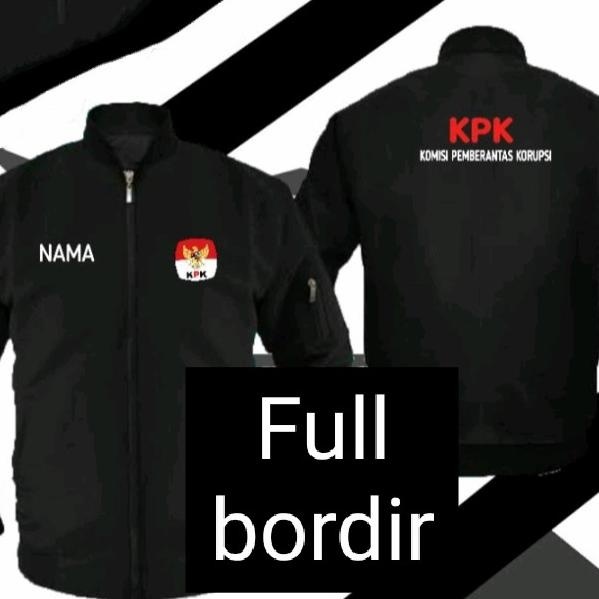 NEW PRODUK JAKET BOMBER KPK FULL BORDIR JAKET KPK JAKET BOMBER KOMISI PEMBERANTAS 