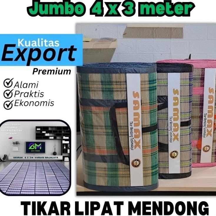 Tikar Lipat - Tikar Lipat Jumbo 400 X300 - Karpet Lantai - Tikar Mendong Jumbo 300X300